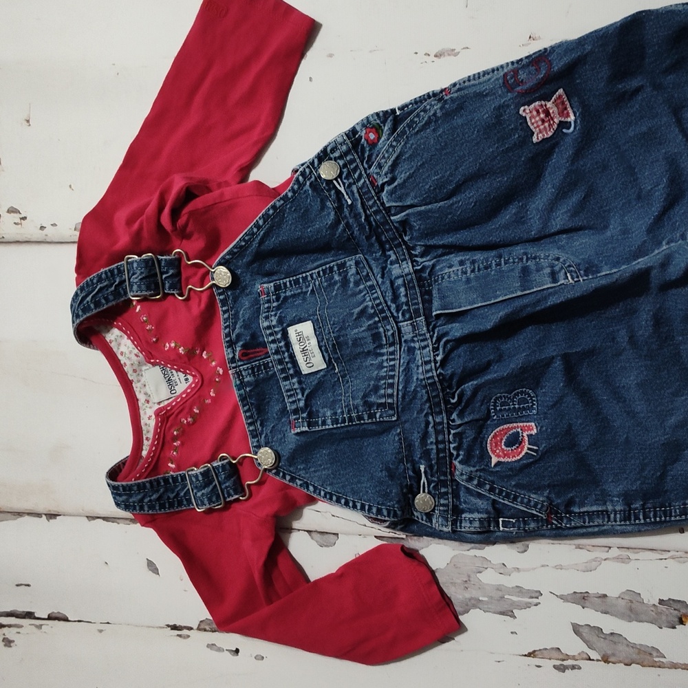 Vintage Y2K OshKosh B'gosh A B C Overalls 18m - Picture 2 of 15
